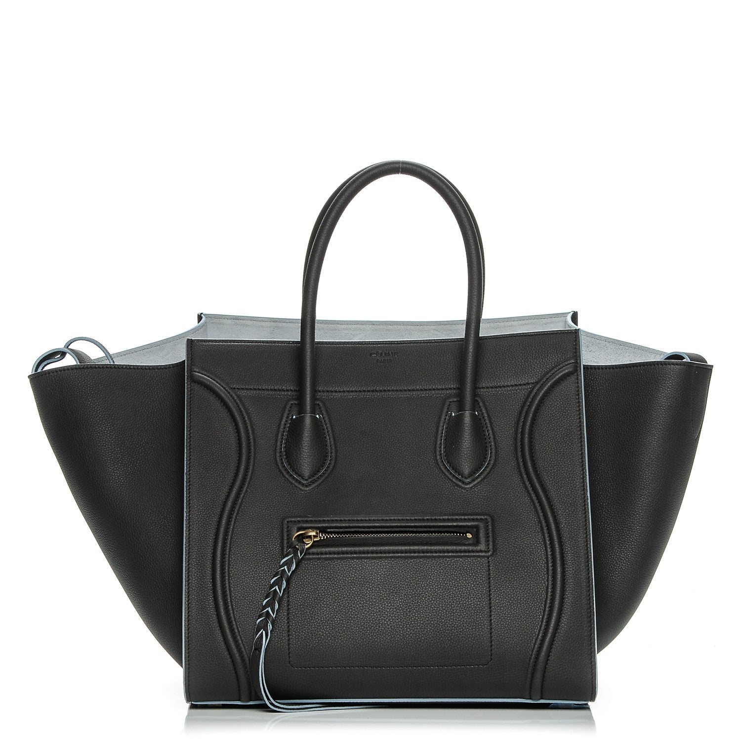Celine Baby Grained Calfskin Medium Phantom Luggage Anthracite 1 of 7