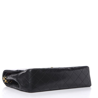 Chanel Lambskin Quilted Medium Double Flap Black 4 of 18
