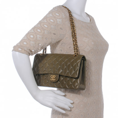 Chanel Lambskin Medium Double Flap Green 2 of 8