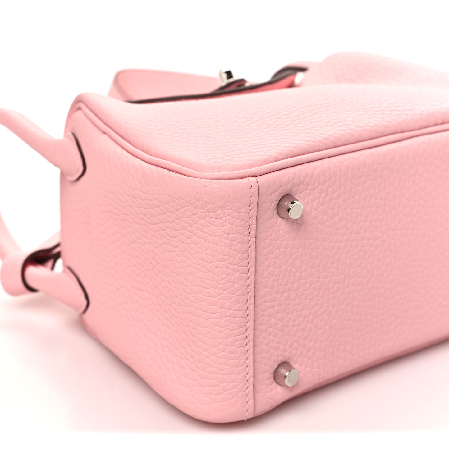 Taurillon Clemence Verso Mini Lindy 20 Rose Sakura Gris Perle