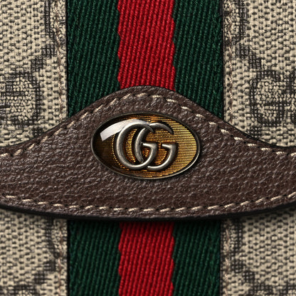 Gucci GG Supreme Monogram Web Ophidia Phone Case Crossbody Beige New Acero 7 of 9