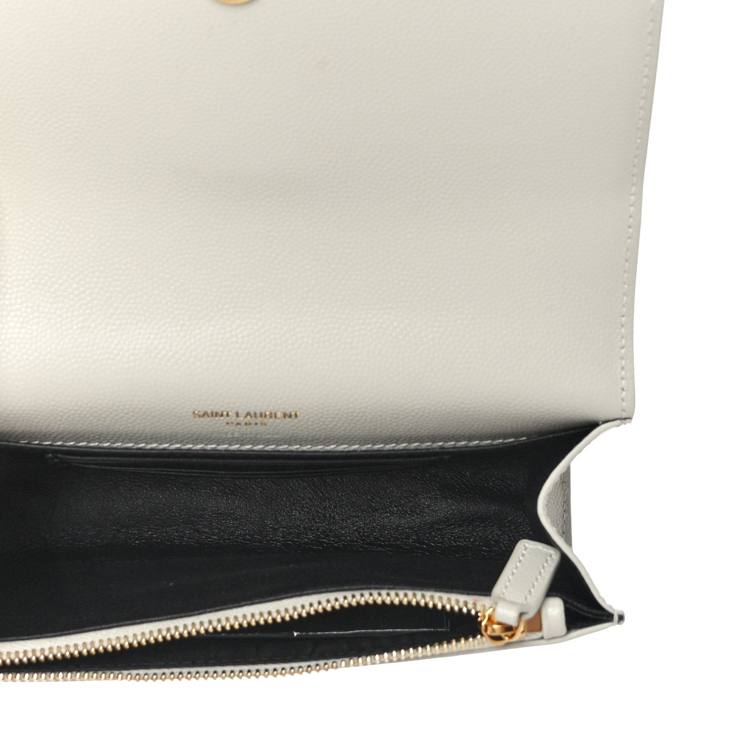 Saint Laurent Grain De Poudre Monogram Kate Belt Bag Crema Soft 4 of 12