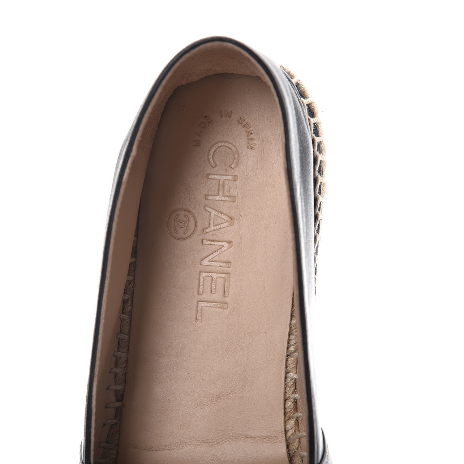 Chanel Lambskin CC Espadrilles 38 Black 8 of 10