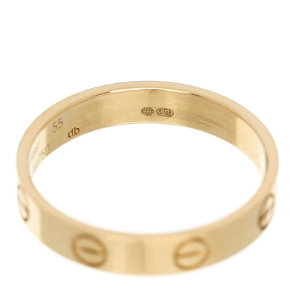 Cartier 18K Yellow Gold 3.5mm LOVE Wedding Band Ring 55 7.25 5 of 5