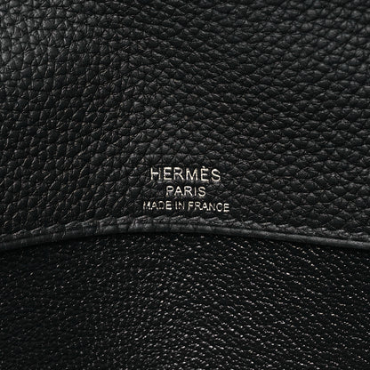 Hermes Togo Kelly Depeches 25 Pouch Black 6 of 11