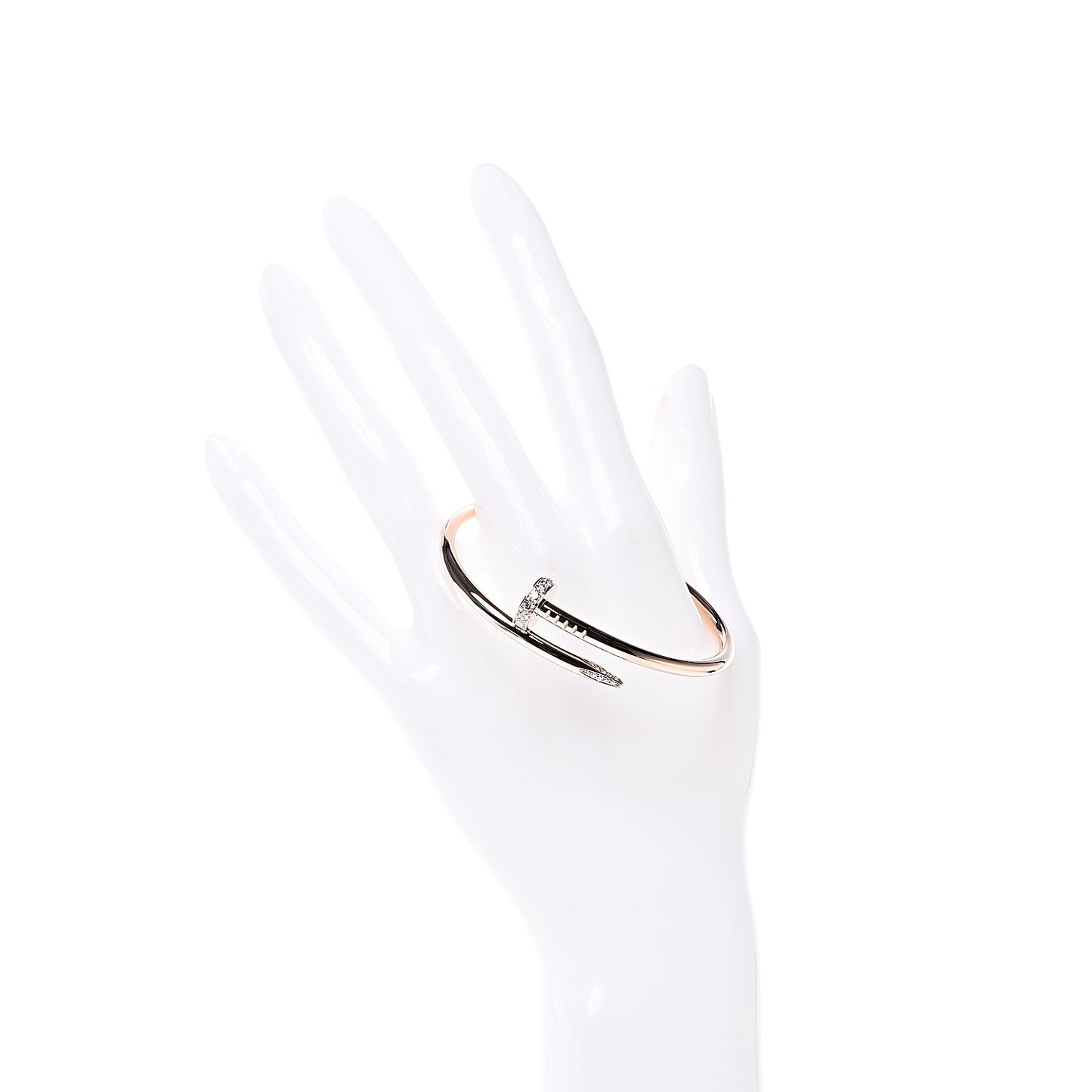 18K Pink Gold Diamond Juste Un Clou Bracelet 16