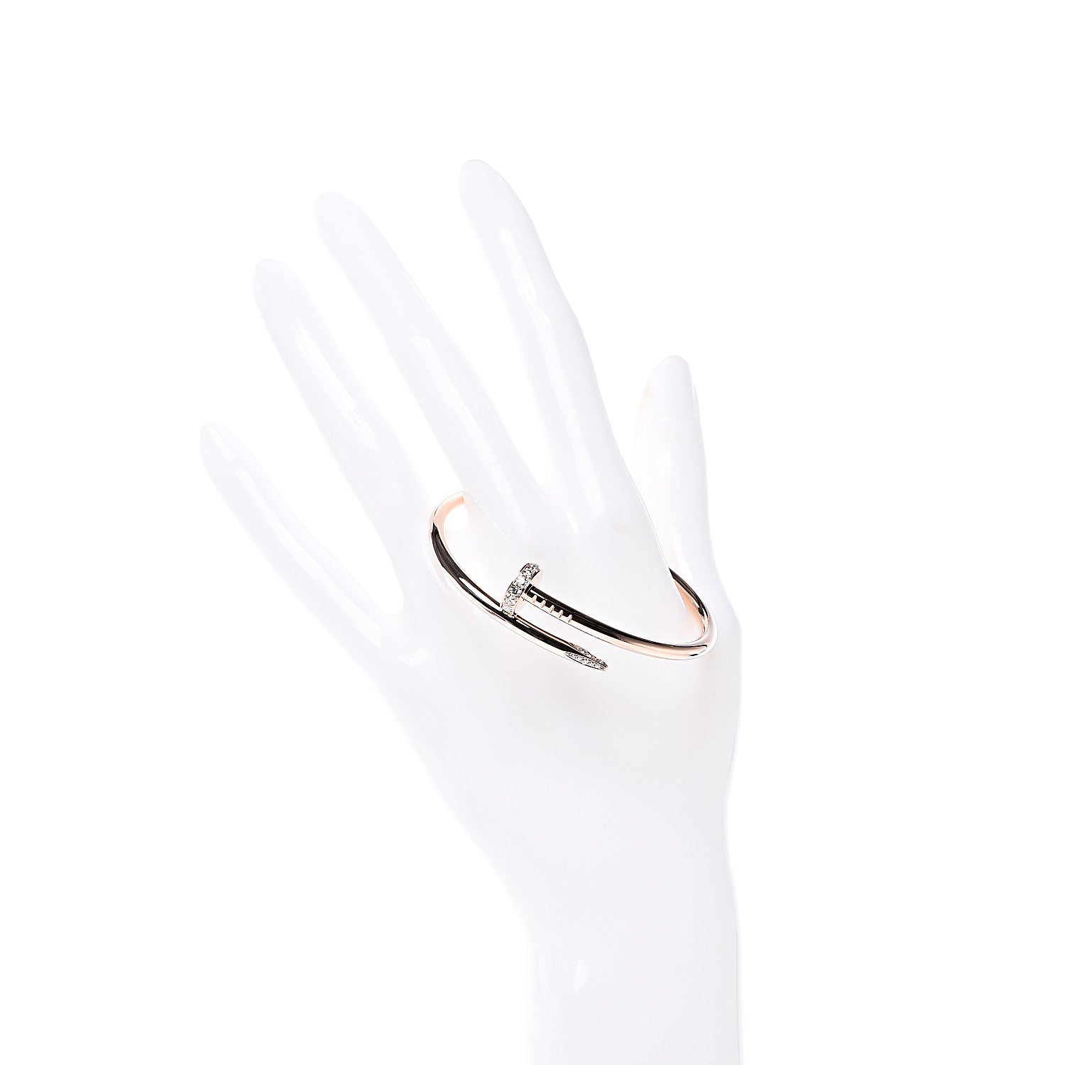 Cartier 18K Pink Gold Diamond Juste Un Clou Bracelet 16 2 of 5