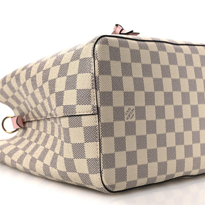 Louis Vuitton Damier Azur Neonoe MM Eau De Rose 8 of 9