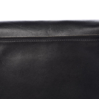 Valentino Garavani Vitello Rockstud Flap Clutch Bag Black 8 of 12