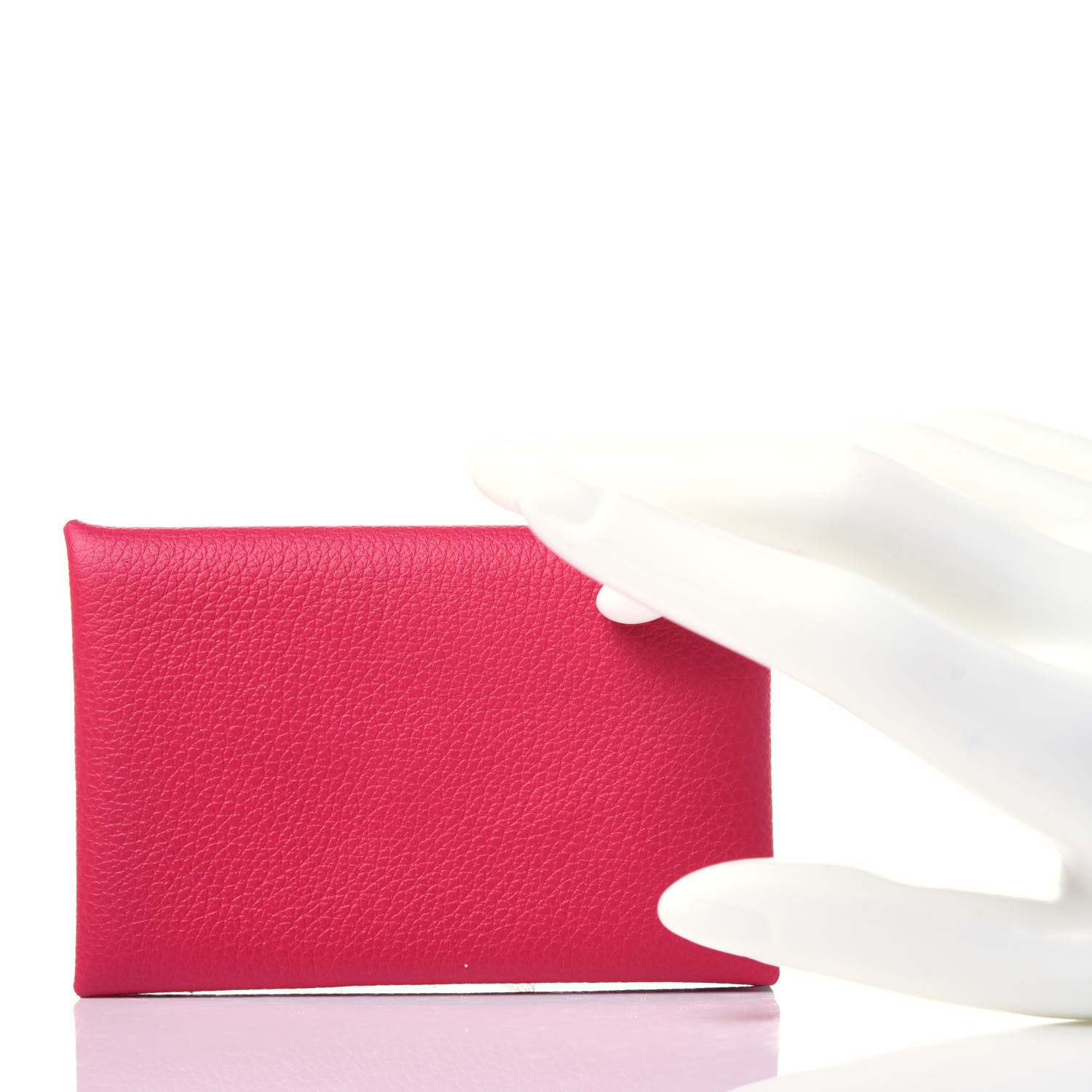 Hermes Evercolor Calvi Card Case Rose Mexico 2 of 6
