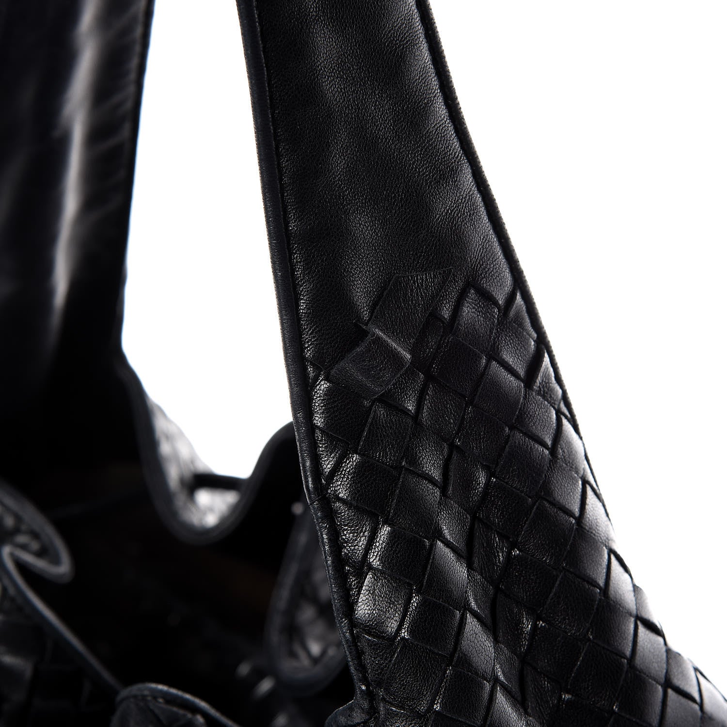 Bottega Veneta Nappa Intrecciato Drawstring Hobo Bag Black 15 of 15