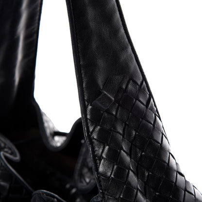 Bottega Veneta Nappa Intrecciato Drawstring Hobo Bag Black 15 of 15
