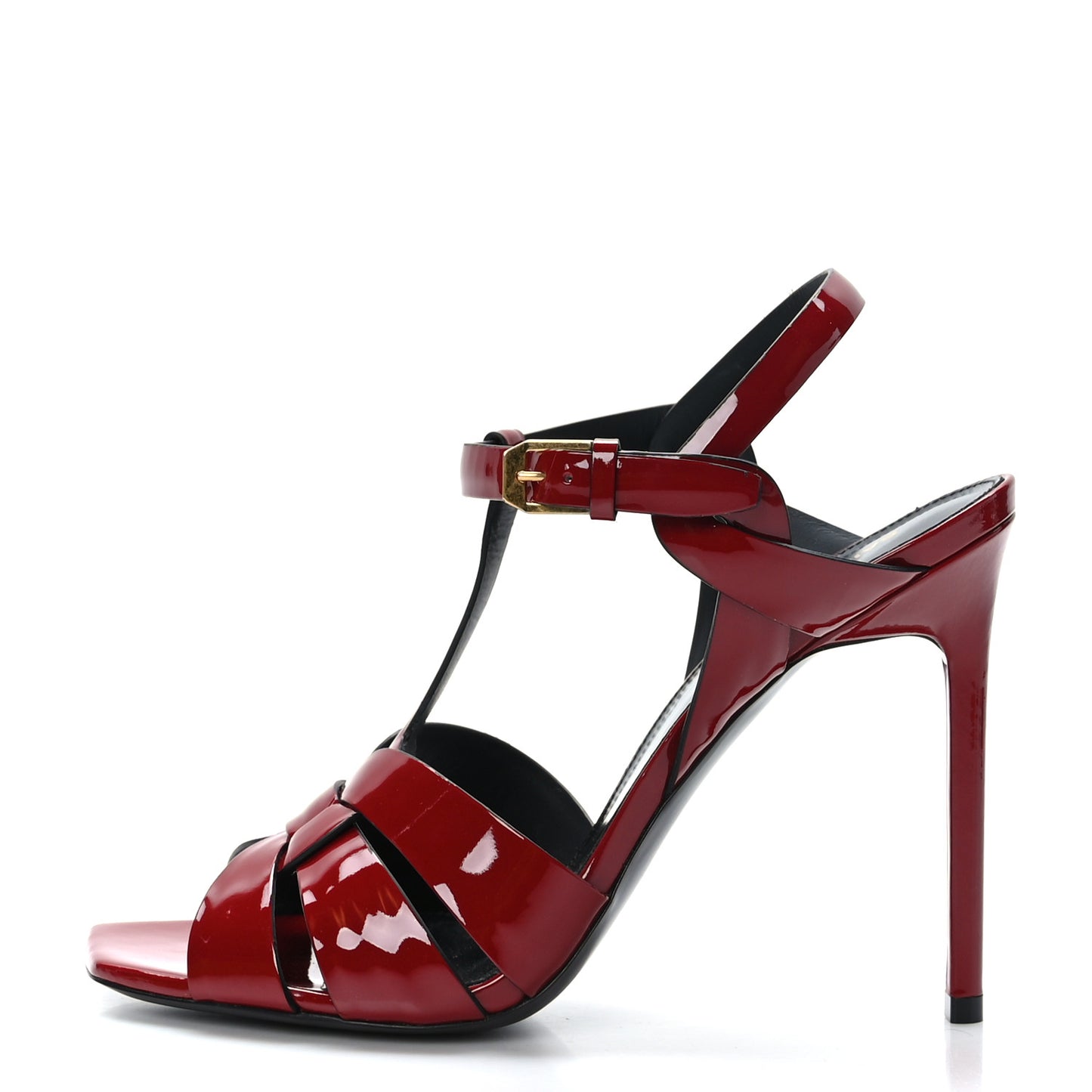Patent Calfskin Tribute 105 Sandals 39 Hot Red