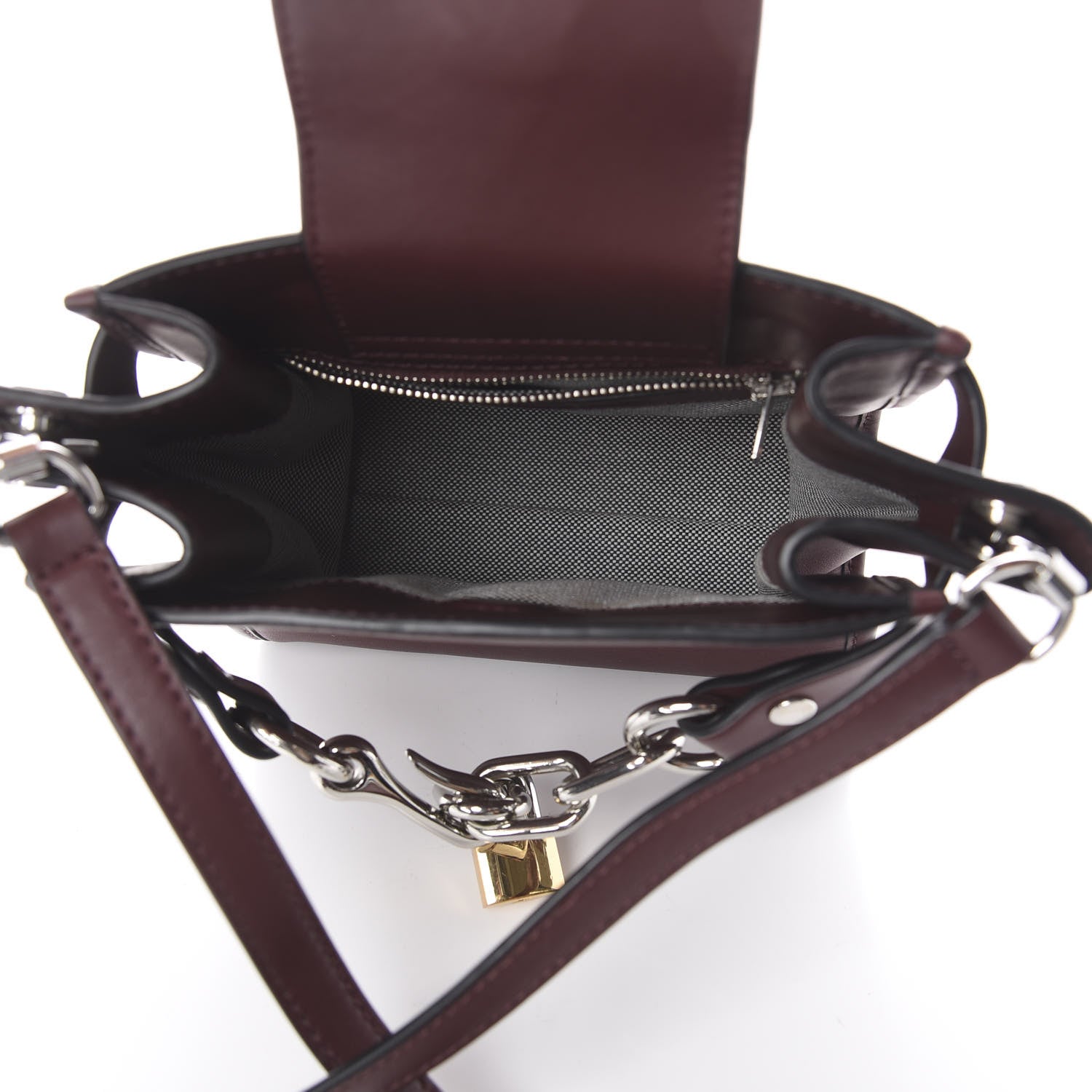 Alexander Wang Calfskin Mini Attica Chain Crossbody Beet 4 of 7