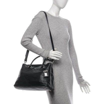 Prada Vitello Daino Tote Nero Black 2 of 5