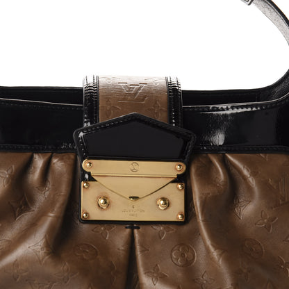 Louis Vuitton Monogram Embossed Polly Hobo Taupe 9 of 9