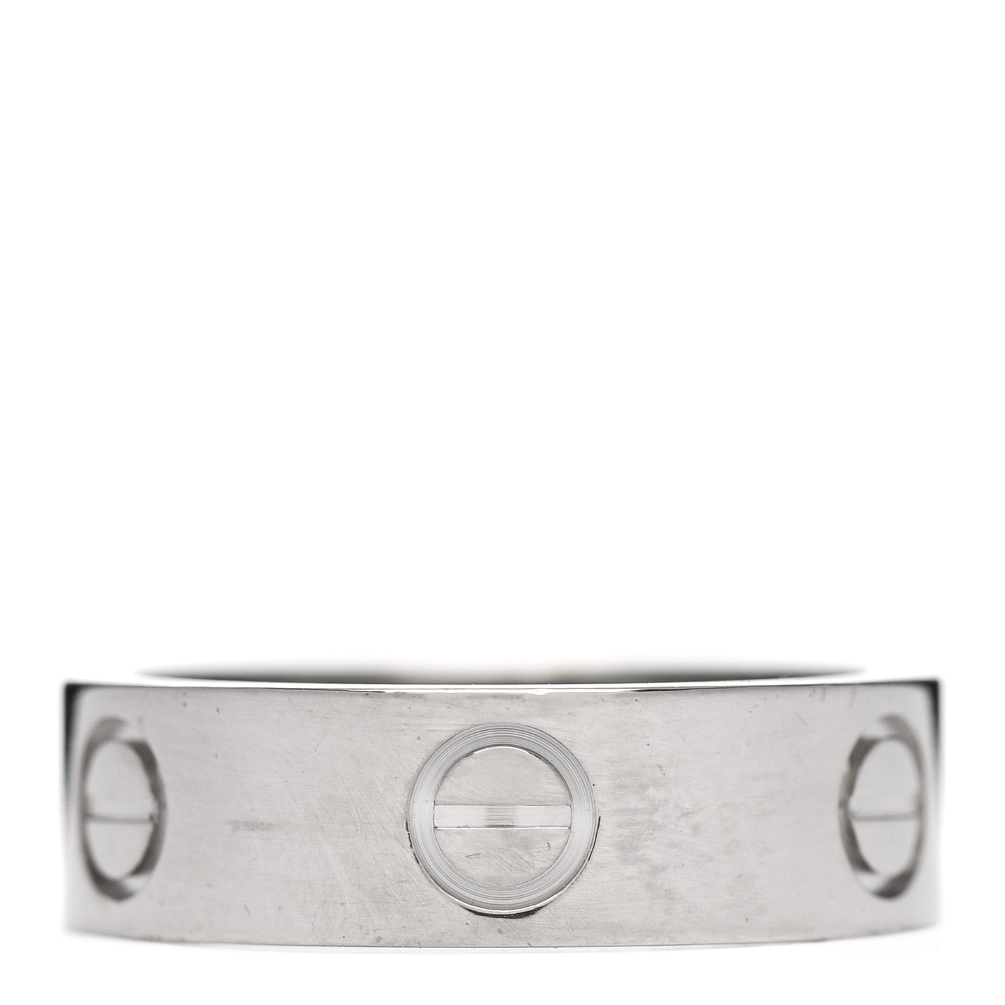 18K White Gold 5.5mm LOVE Ring 51 5.75