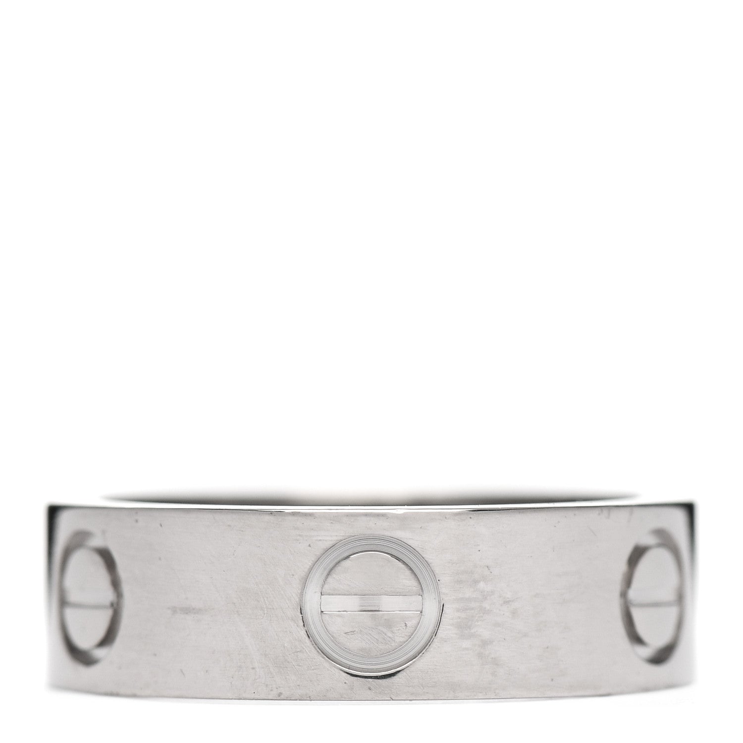 Cartier 18K White Gold 5.5mm LOVE Ring 51 5.75 3 of 4