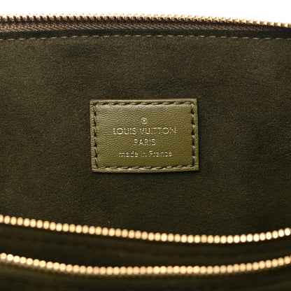 Louis Vuitton Lambskin Embossed Monogram Coussin MM Khaki 7 of 12