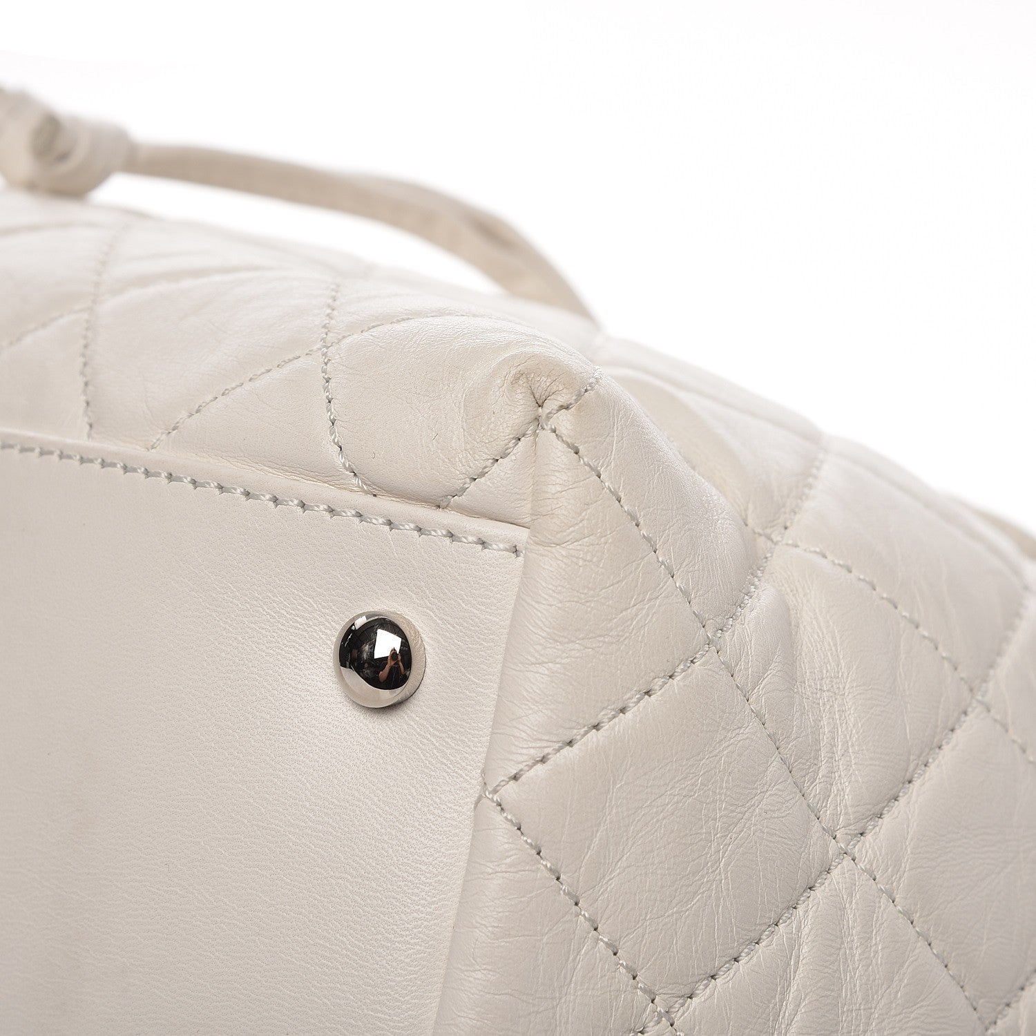 Chanel Lambskin Quilted Beijing Backpack Bag White 11 of 12