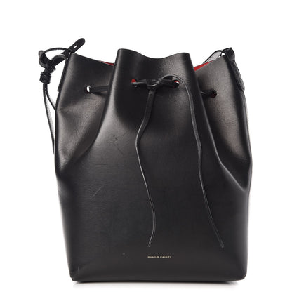 Mansur Gavriel Calfskin Bucket Bag Black Flamma 1 of 13