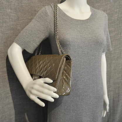 Chanel Patent 2.55 Reissue 226 Flap Taupe 3 of 11