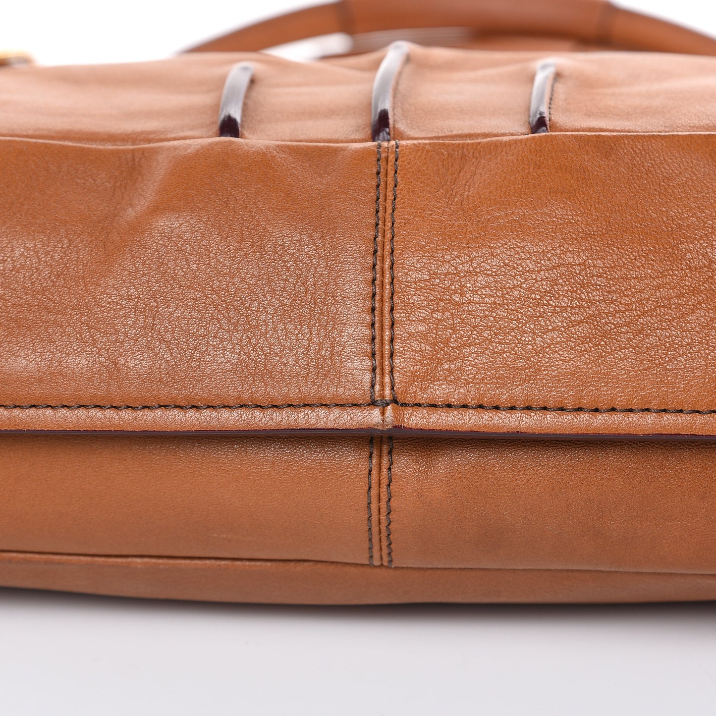 Calfskin Shoulder Bag Brown