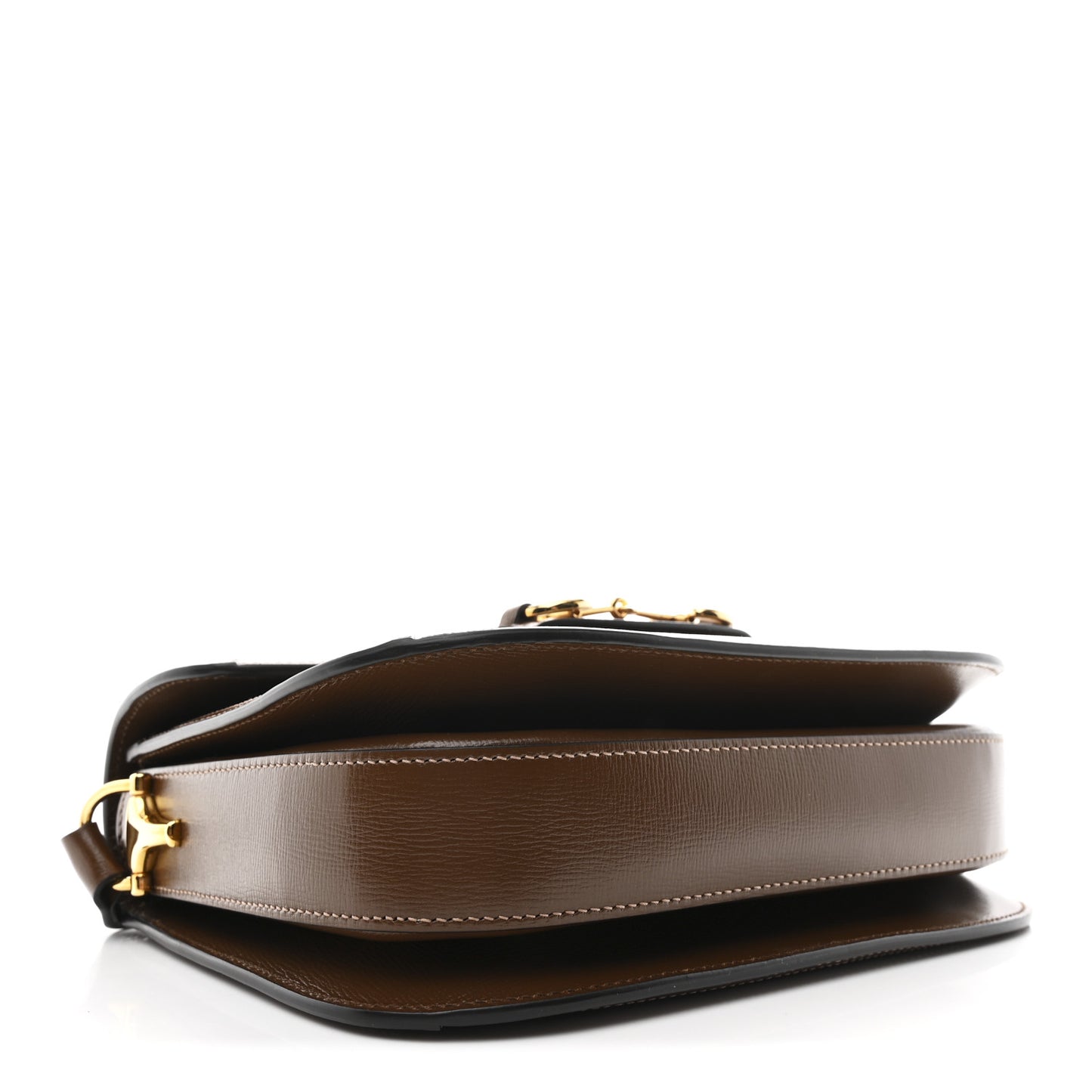 GG Supreme Monogram Horsebit 1955 Shoulder Bag Beige Brown Sugar