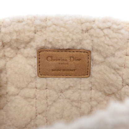 Christian Dior Shearling Cannage Large Caro Bag Camel 7 of 8