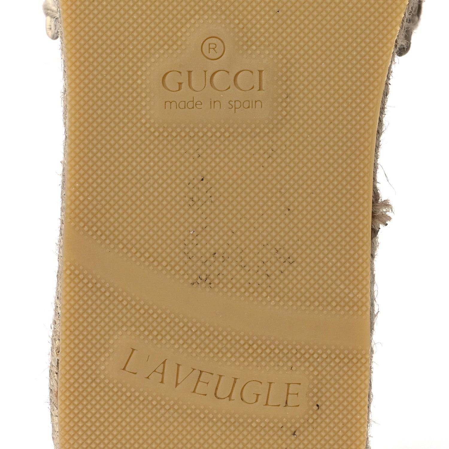 Gucci Canvas Interlocking G Damita Espadrille Sandals 37 Natural 8 of 13