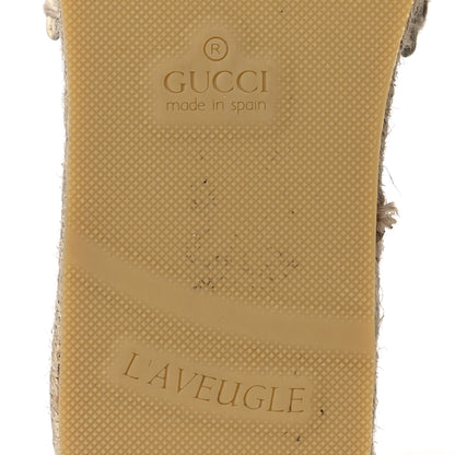 Gucci Canvas Interlocking G Damita Espadrille Sandals 37 Natural 8 of 13