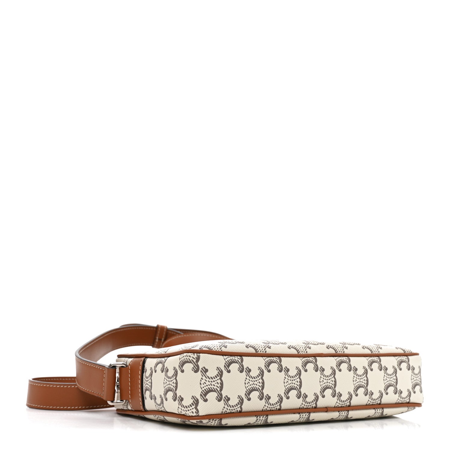 Celine Triomphe Canvas Medium Messenger Bag Tan Ecru 4 of 10