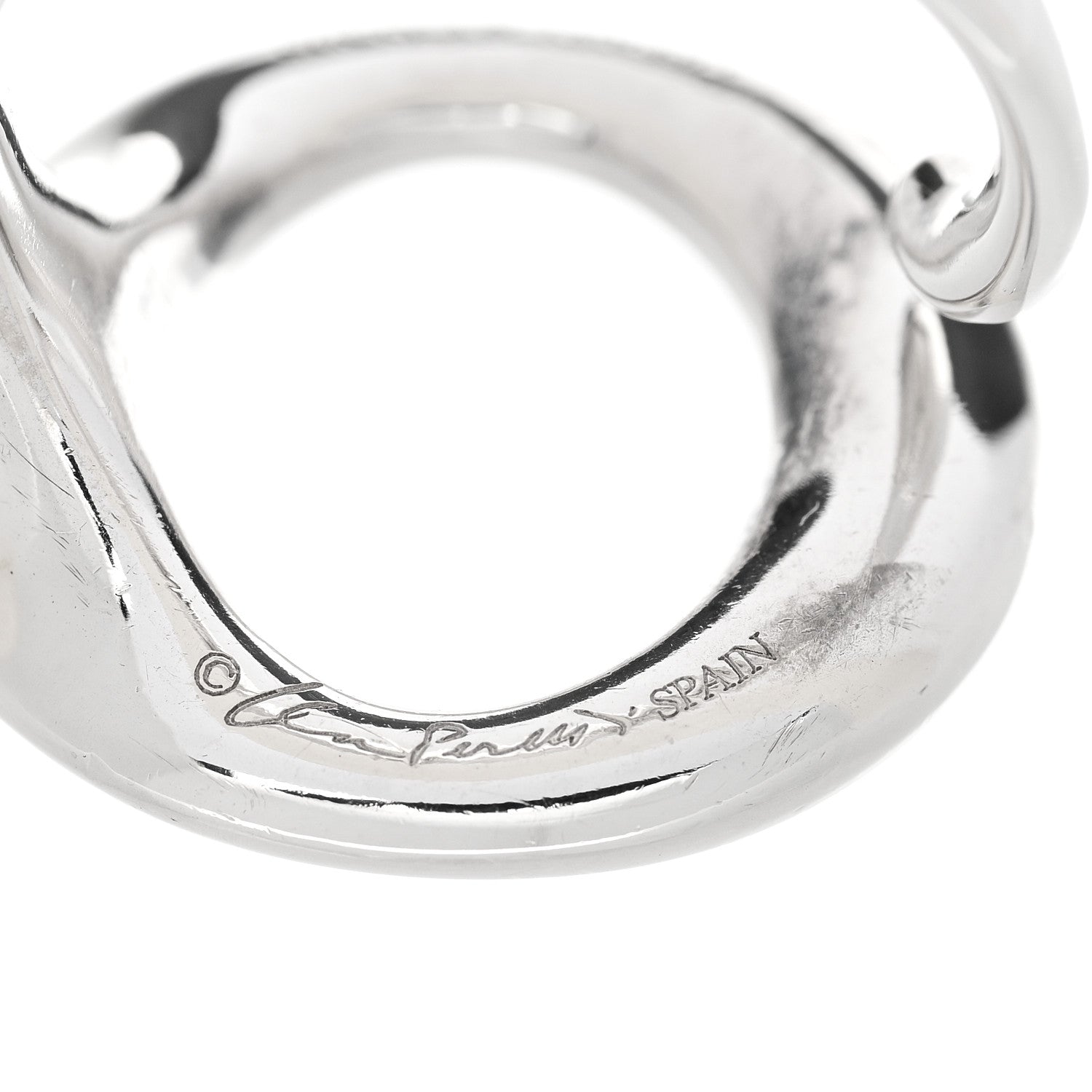 Tiffany Sterling Silver Elsa Peretti Sevillana Ring 58 8.25 6 of 6