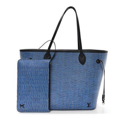 Louis Vuitton Epi Neverfull MM Denim Light 3 of 12