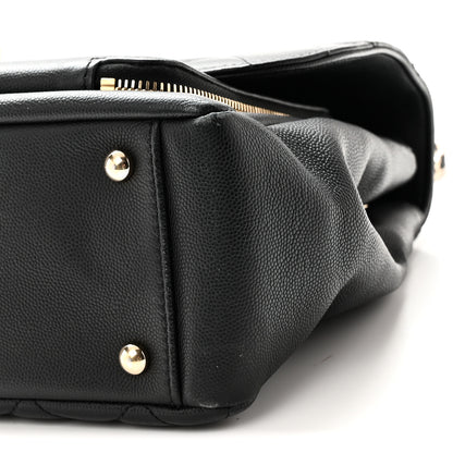 Chanel Caviar Quilted Large Business Affinity Flap Black Black 10 of 10