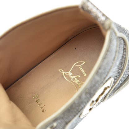 Christian Louboutin Metallic Lurex Womens Bip Bip Orlato Flat Sneakers 40 Gold 16 of 19