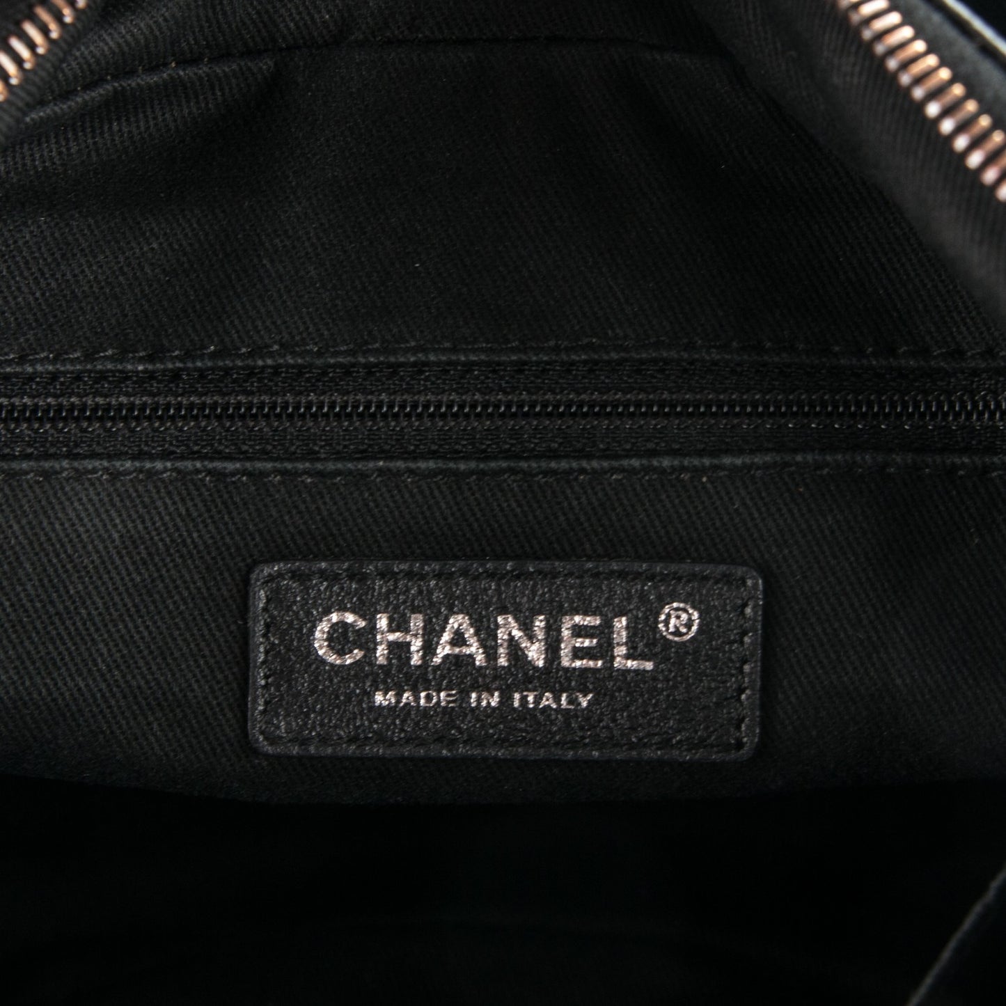 Calfskin Small Diamond Stitch Tote Black