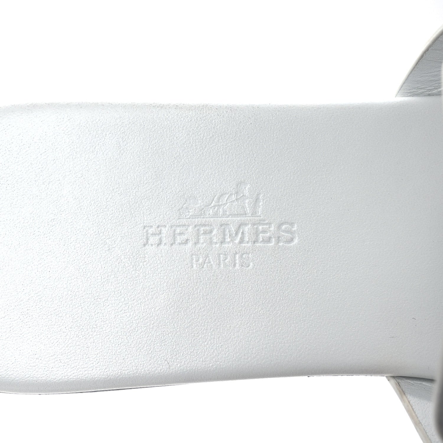 Hermes Calfskin Womens Galerie Sandals 37.5 White 9 of 13