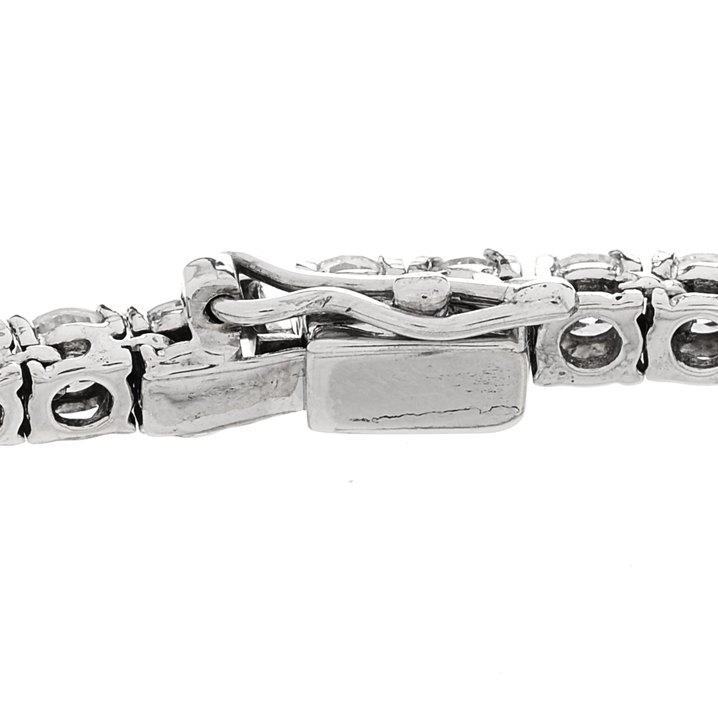 14K White Gold Diamond 7.42ctw Tennis Bracelet