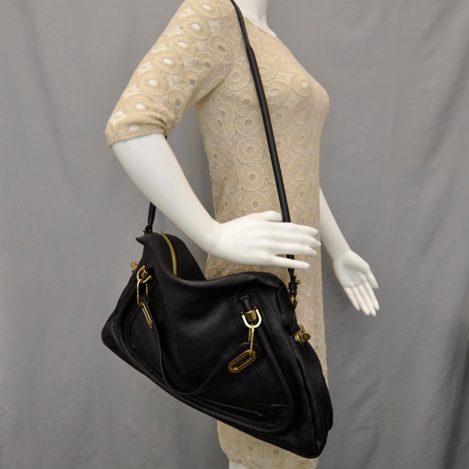 Chloe Calfskin Large Paraty Black 2 of 9