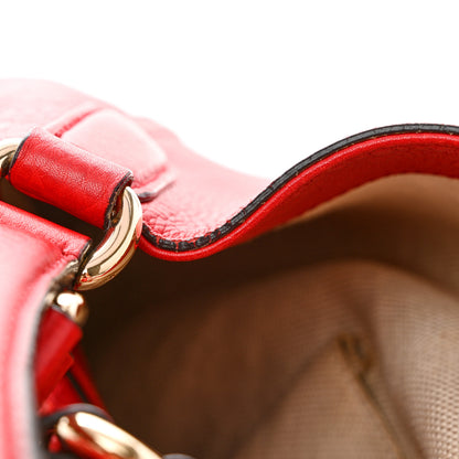 Gucci Pebbled Calfskin Large Soho Shoulder Bag Red Red 12 of 17