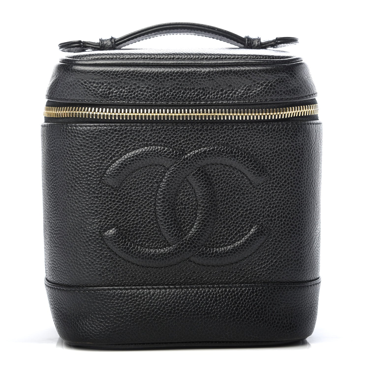 Chanel Caviar Cosmetic Vanity Bag Black 1 of 8
