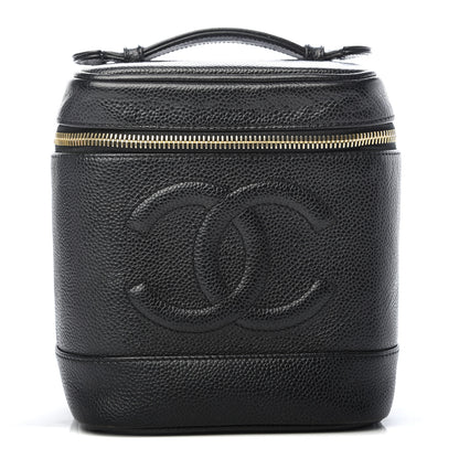 Chanel Caviar Cosmetic Vanity Bag Black 1 of 8
