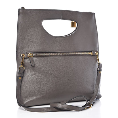 Tom Ford Grained Calfskin Alix Shoulder Bag Graphite 4 of 12