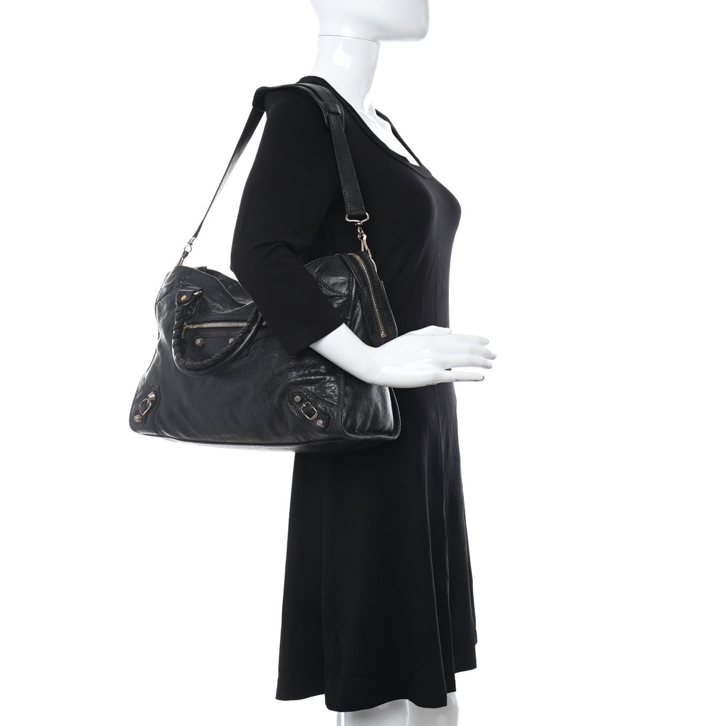 Agneau Giant 12 Gold Hardware City Black