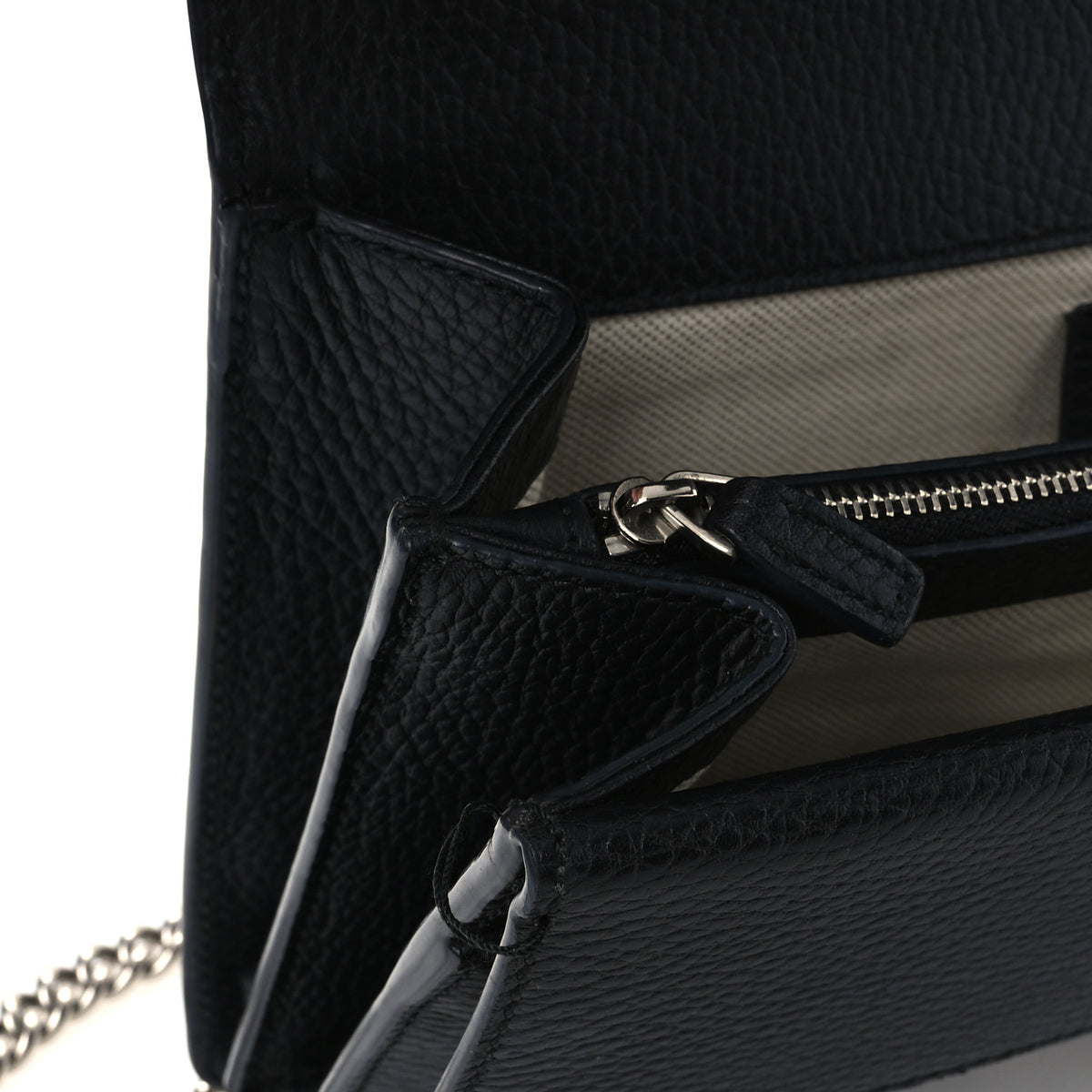 Gucci Pebbled Calfskin Small Dionysus Shoulder Bag Black 13 of 13