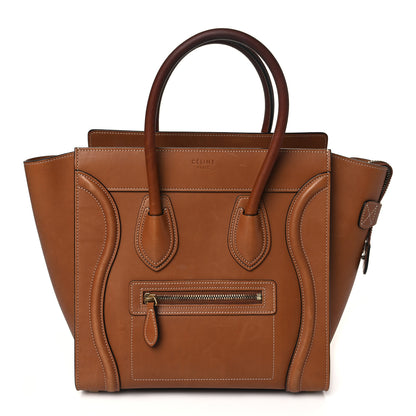 Celine Natural Calfskin Micro Luggage Tan 1 of 9