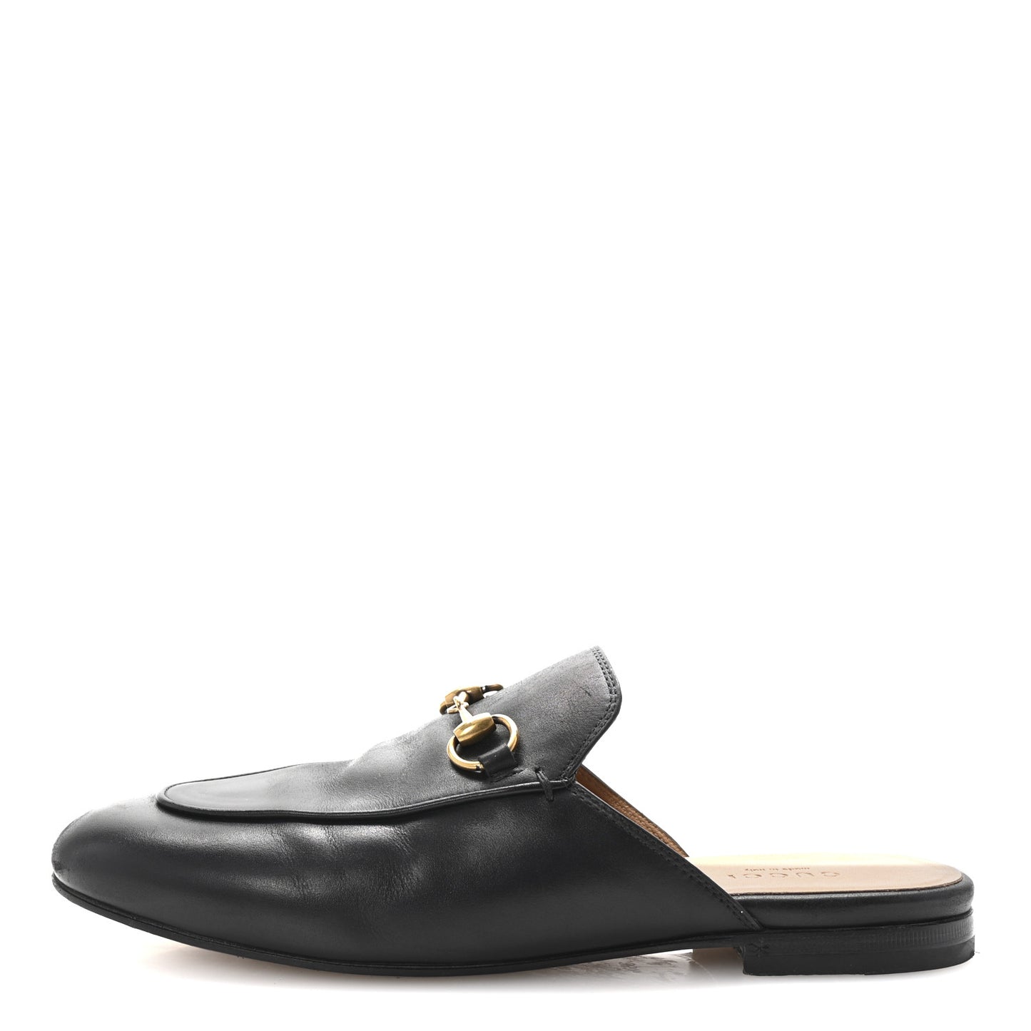 Calfskin Womens Princetown Slippers 36.5 Black