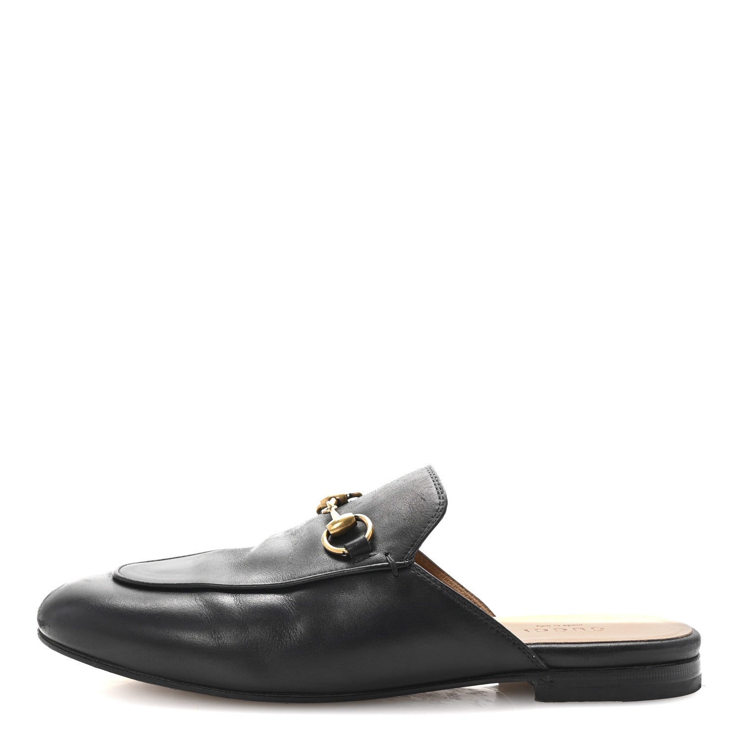 Gucci Calfskin Womens Princetown Slippers 36.5 Black 1 of 10