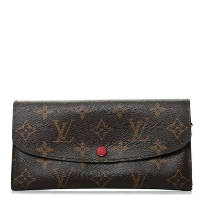Louis Vuitton Monogram Emilie Wallet Red 1 of 7